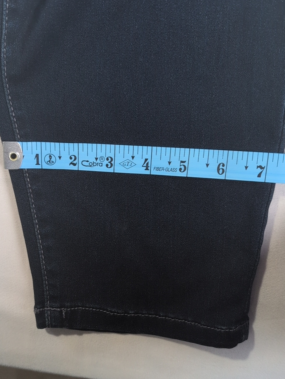 INC Skinny Leg Tummy Control Dark Wash Jeans Size 24W - Picture 9 of 10